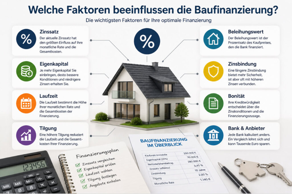 Welche Faktoren beeinflussen die Baufinanzierung